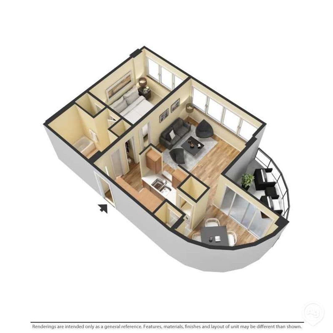 Columbia Apartment: 1100 Wheat Street 503
