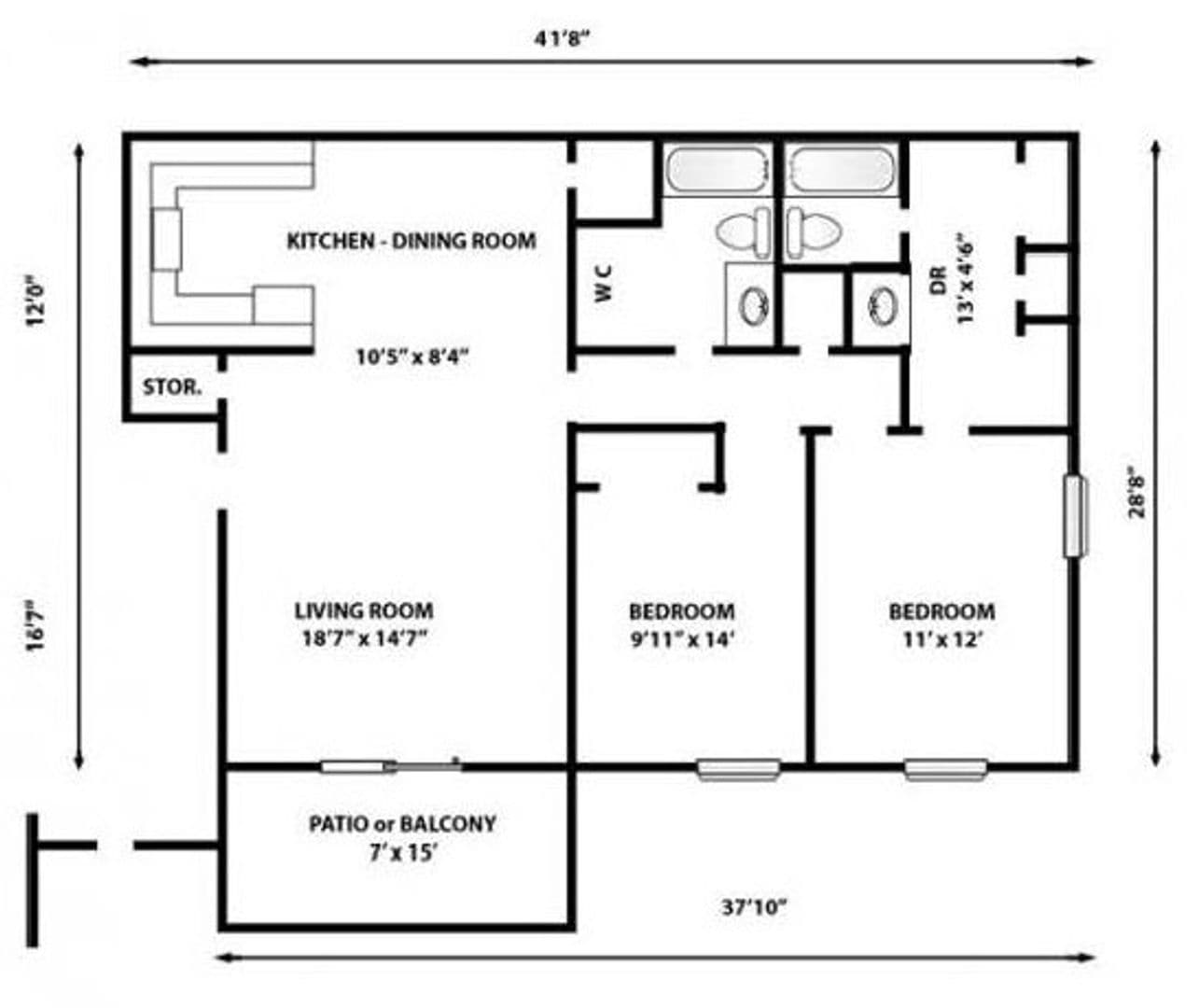 Columbia Apartment: 6530 Davidson Road I7