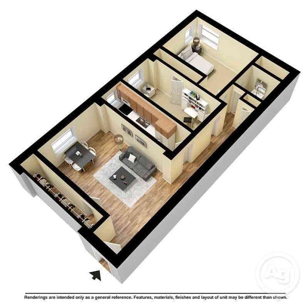Columbia Apartment: 1230 Pendleton Street