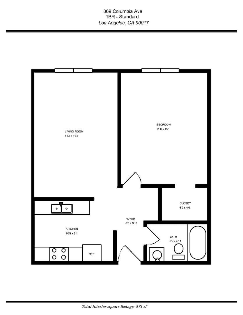 Los Angeles Apartment: 369 S. Columbia Avenue