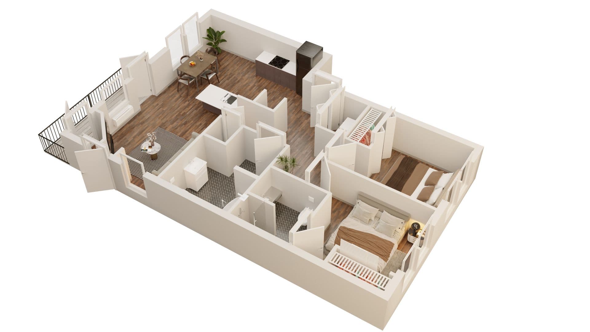 La Pine Apartment: 51376 Preble Way