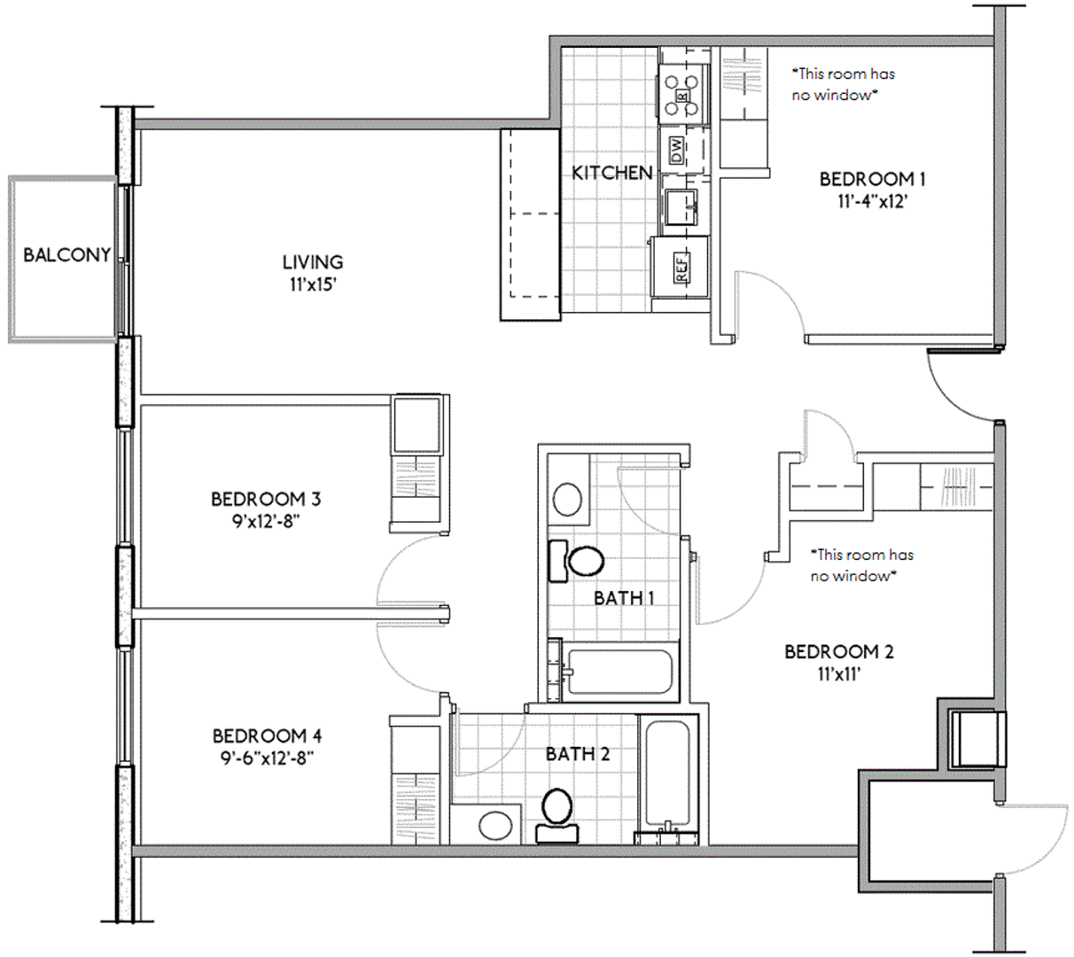Madison Apartment: 1216 Spring Street