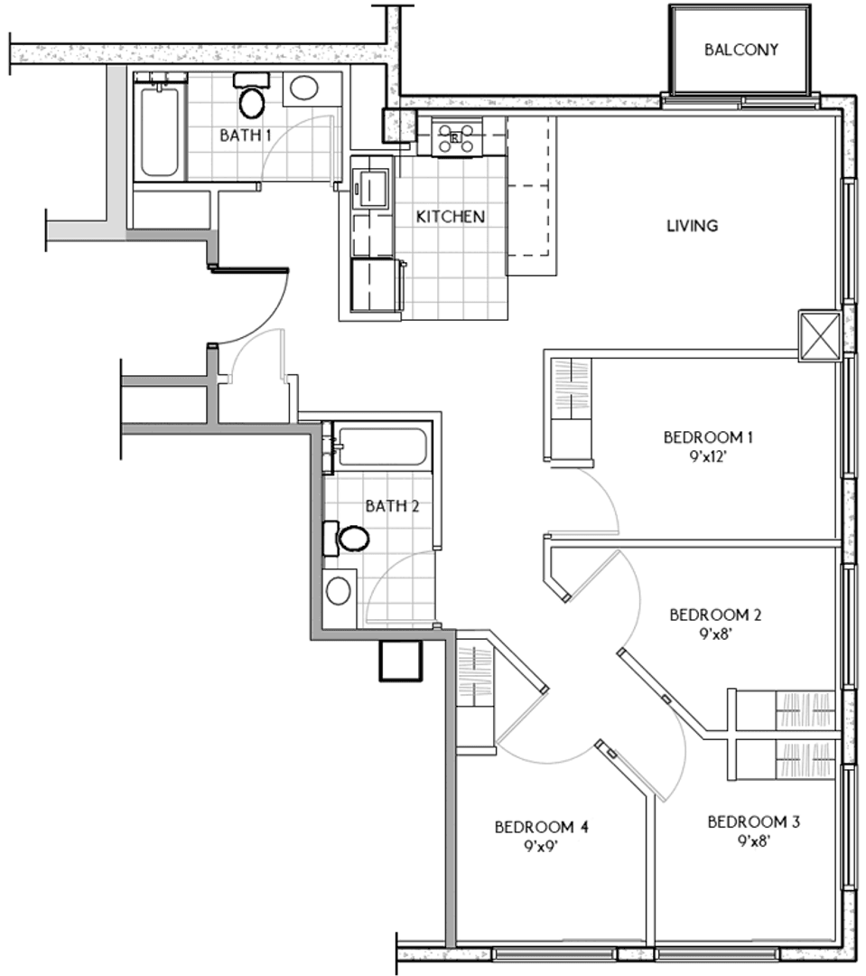 Madison Apartment: 1216 Spring Street