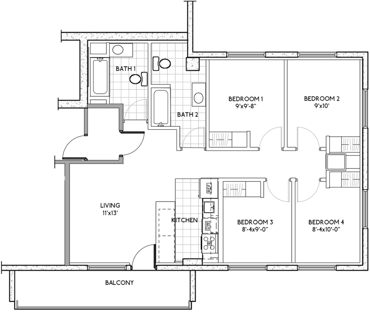 Madison Apartment: 1216 Spring Street