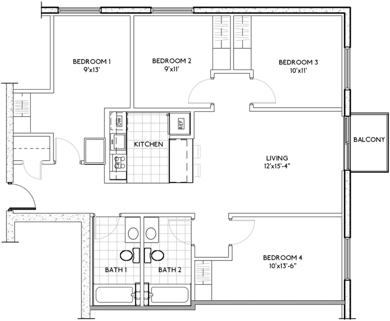 Madison Apartment: 1216 Spring Street