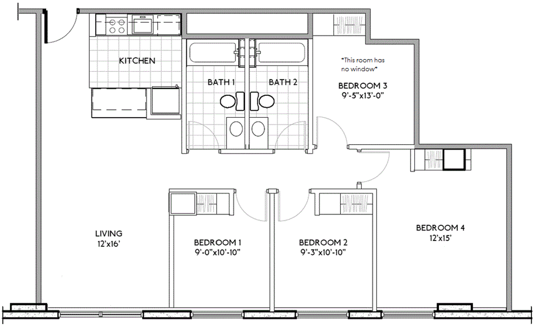 Madison Apartment: 1216 Spring Street