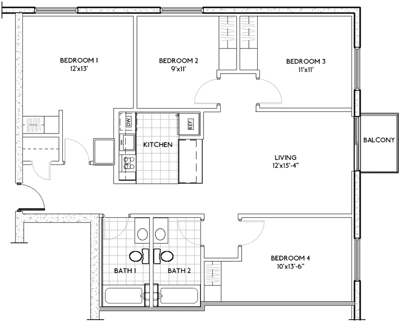 Madison Apartment: 1216 Spring Street