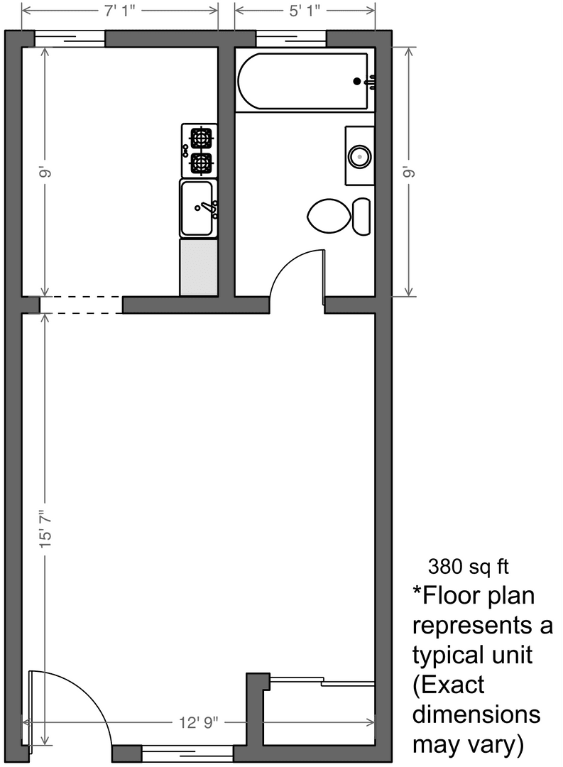 Hawthorne Apartment: 12111 Hawthorne Way