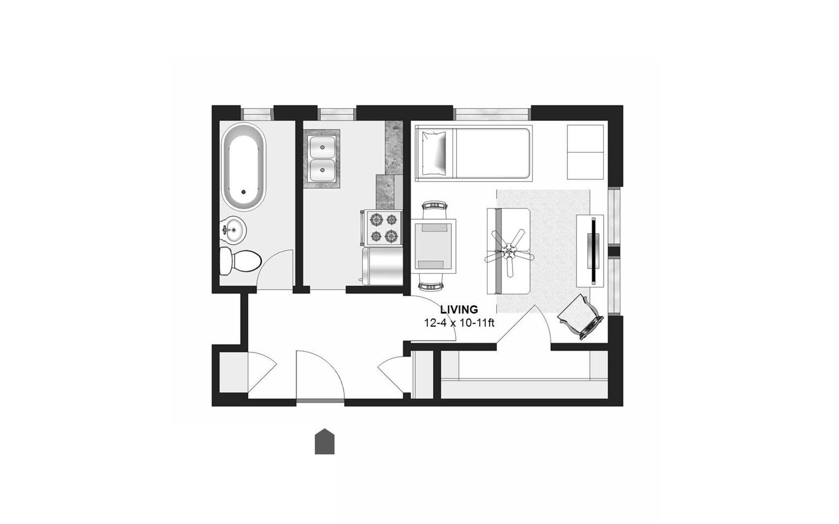 Minneapolis Apartment: 1728 3rd Avenue South