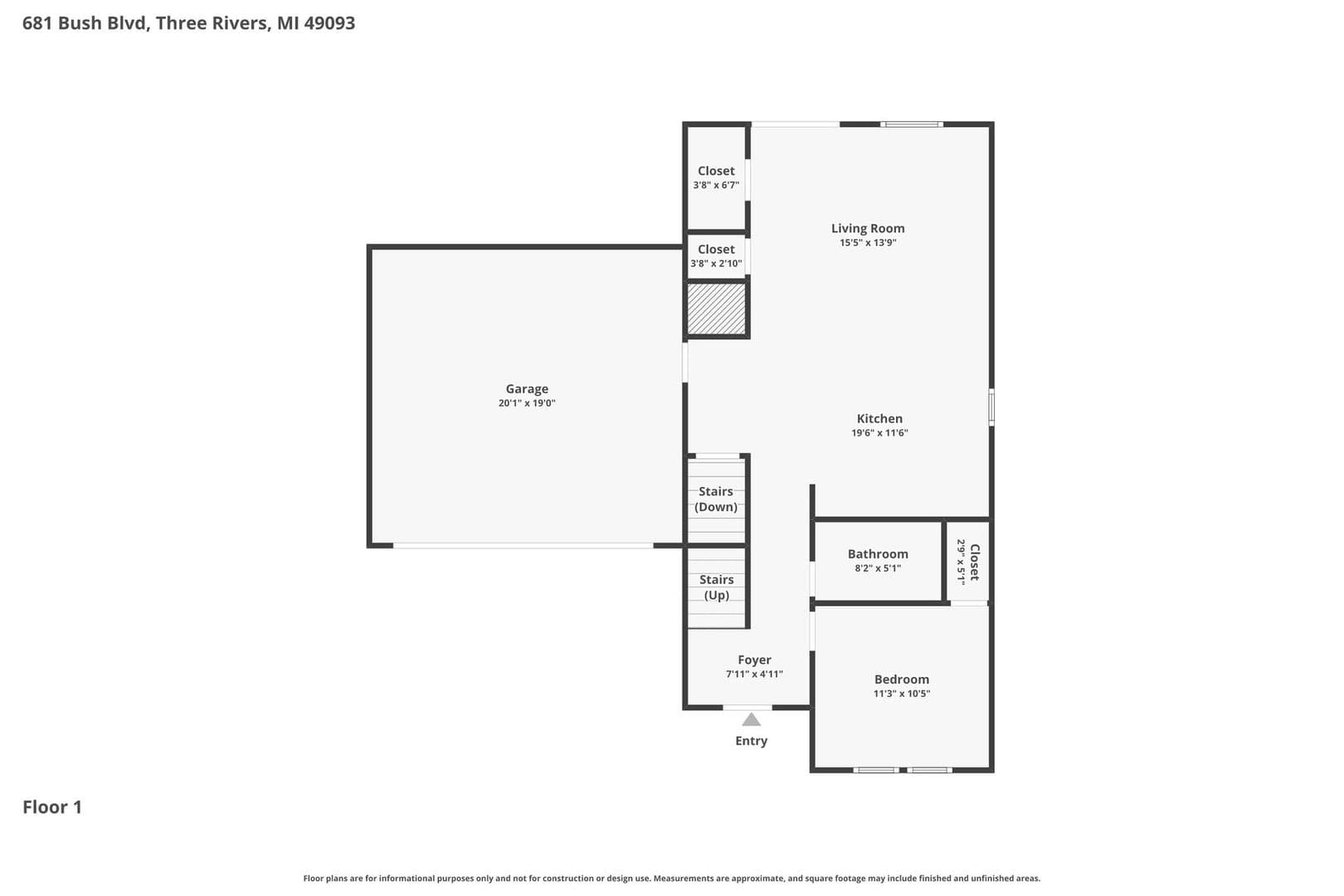 Three Rivers House: 681 Bush Boulevard