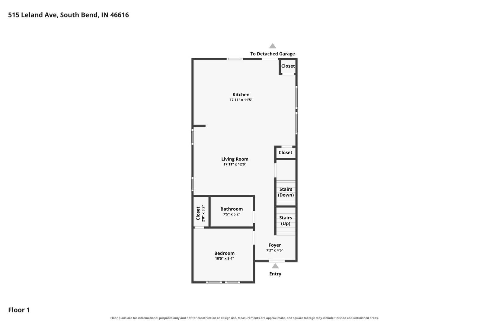 South Bend House: 515 Leland Avenue
