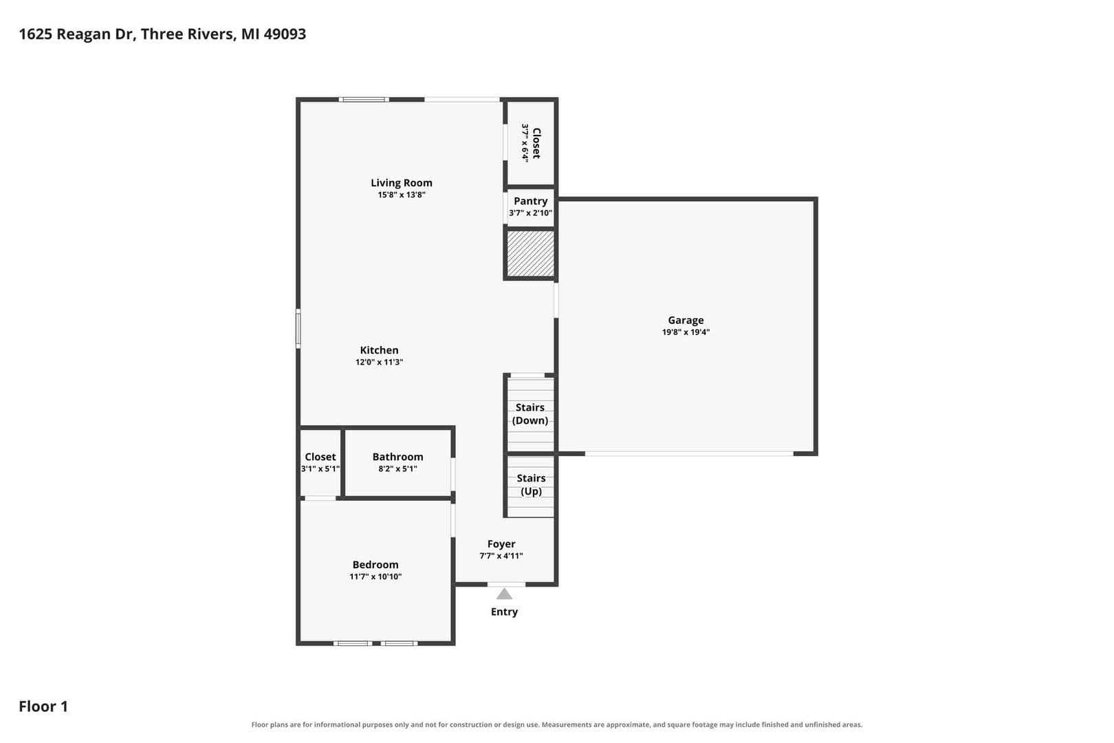 Three Rivers House: 1625 Reagan Lane