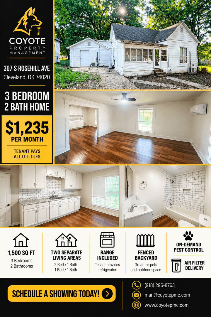 Cleveland House: 307 S Rosehill Ave