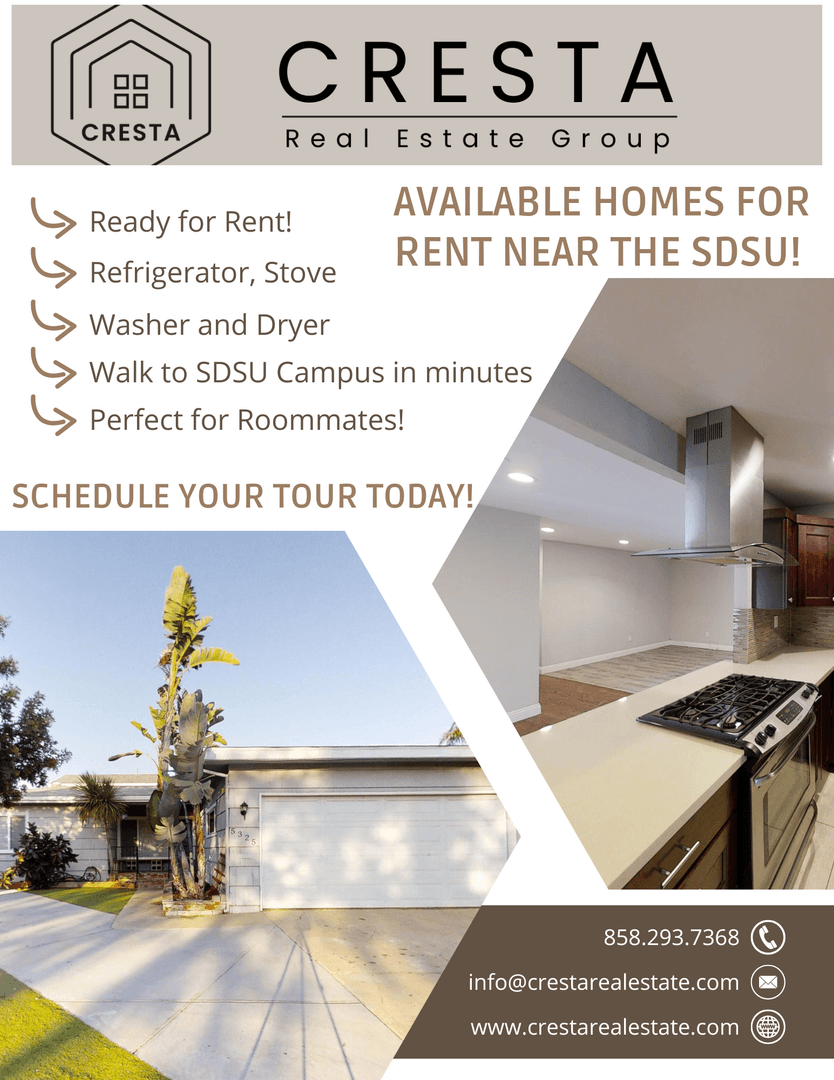 San Diego House: 5327 E Falls View