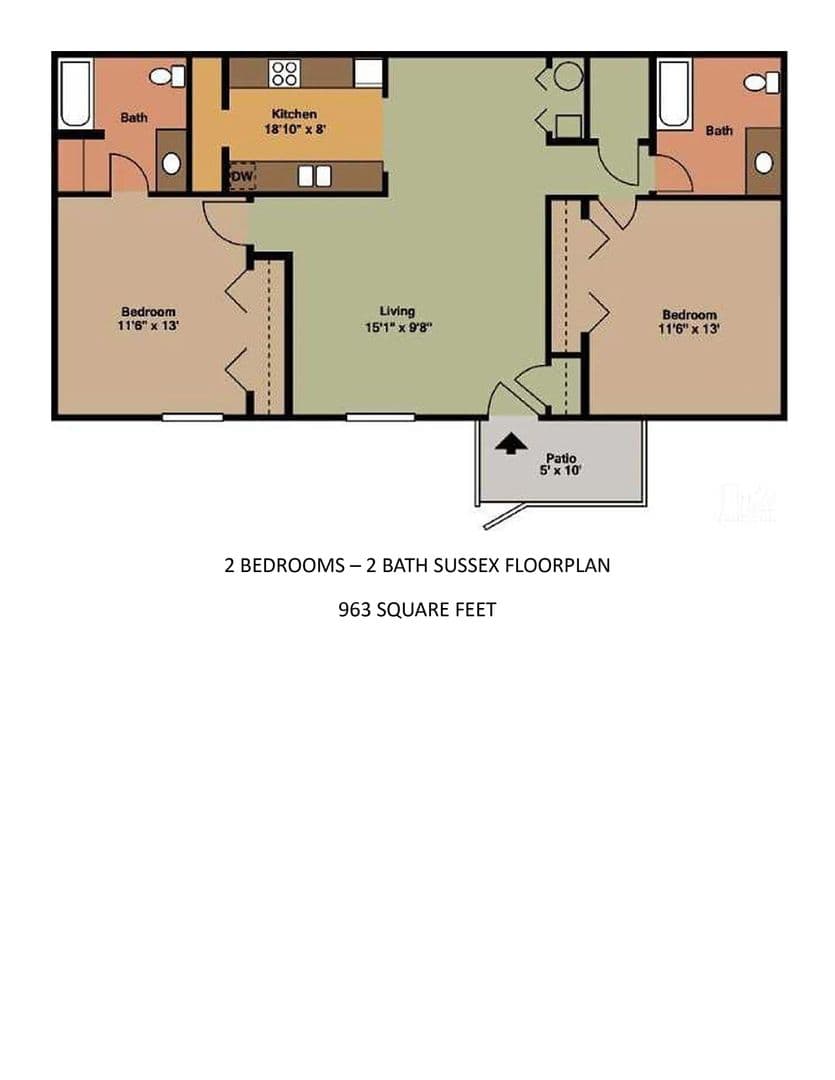Chesterton Apartment: 127 Abbey Lane