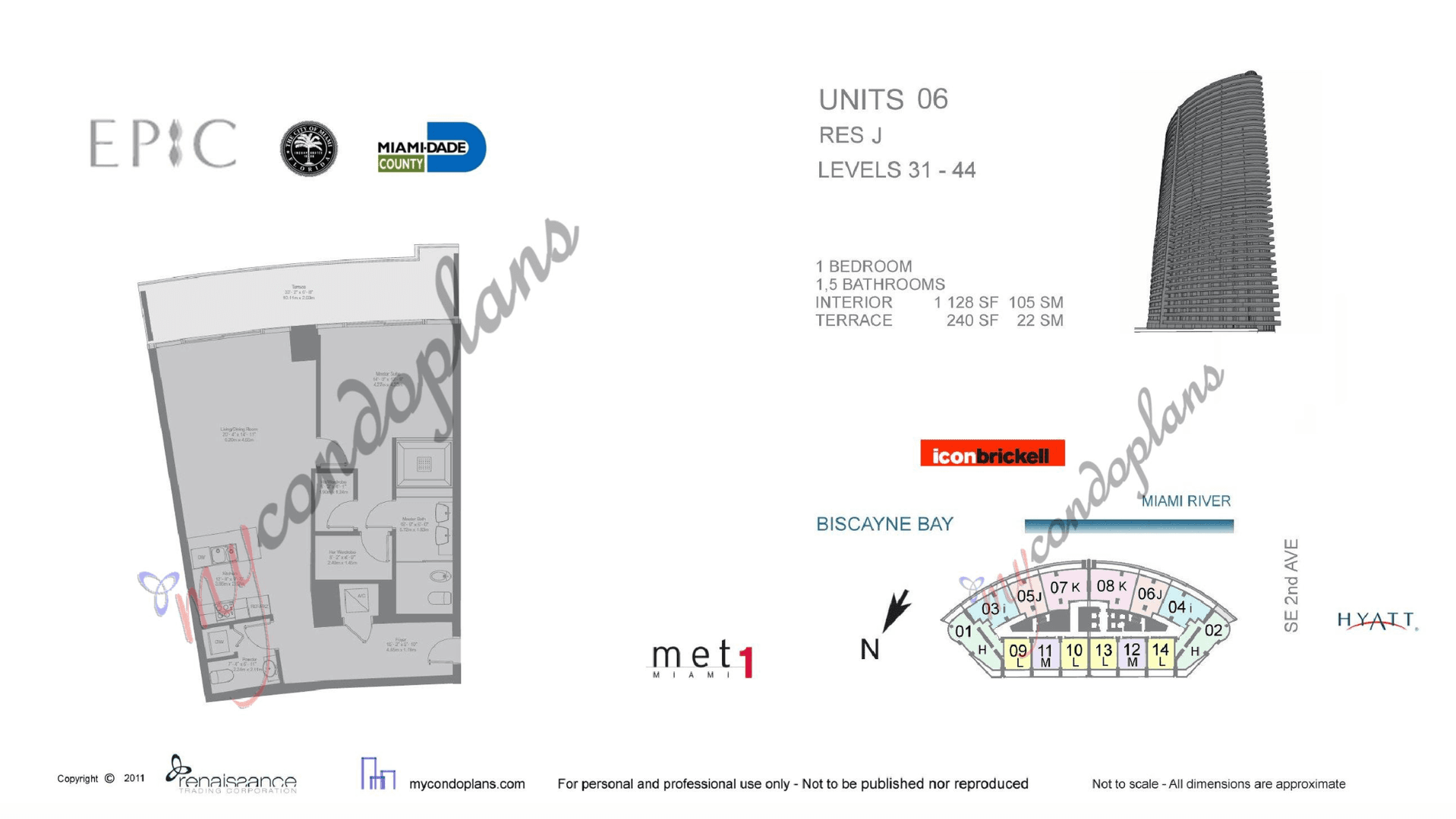 Miami Condo: 200 Biscayne Blvd Way - Unit 3306