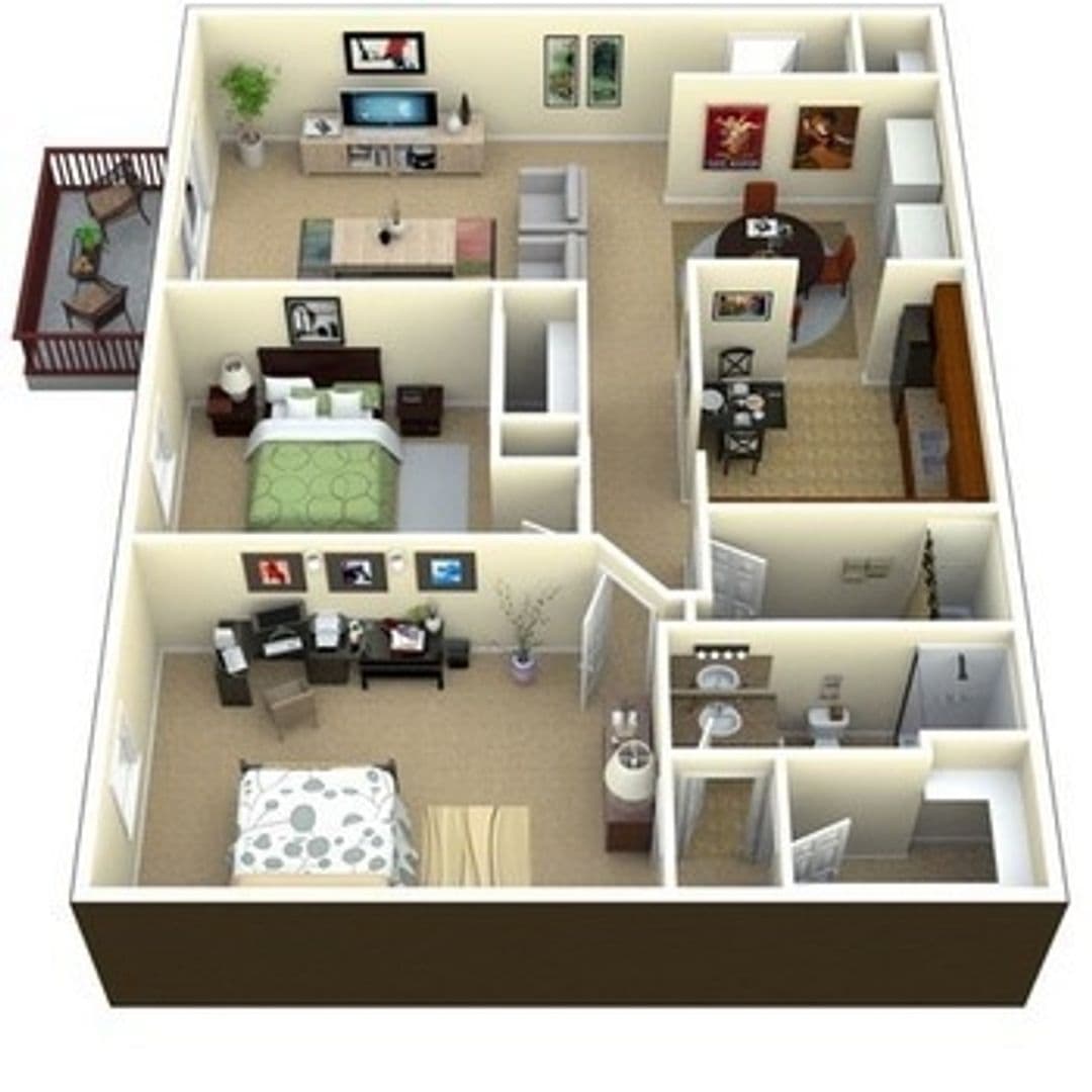 Indianapolis Apartment: 5421 Calder Way