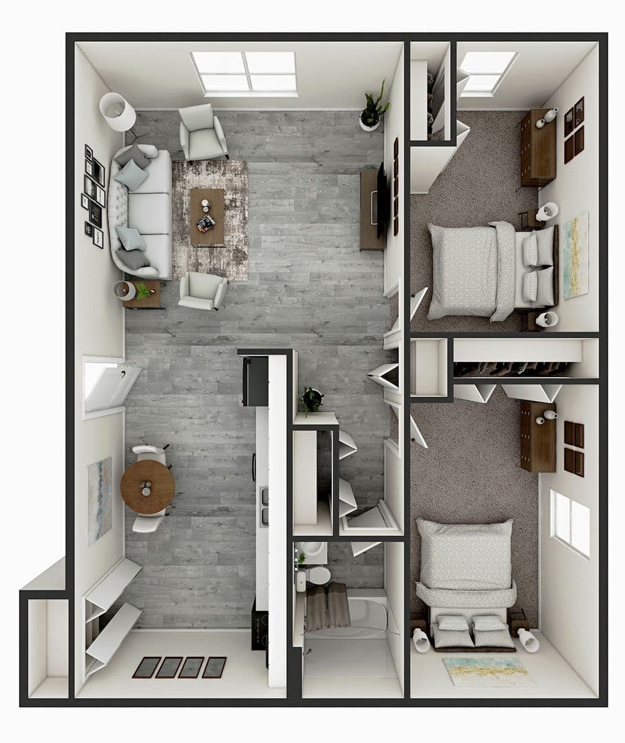 Fort Wayne Apartment: 7214 Hickory Creek Drive