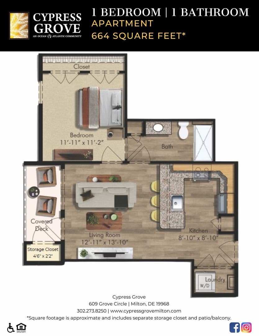 Milton Apartment: 609 Grove Circle