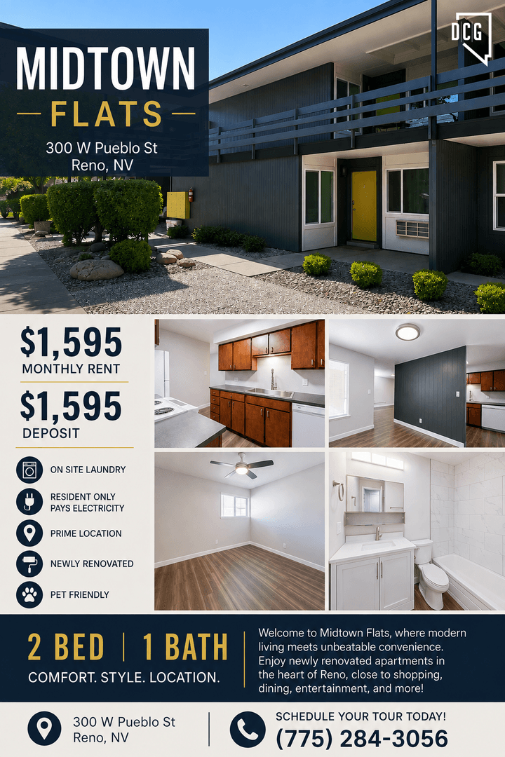 Reno Apartment: 300 W Pueblo Street
