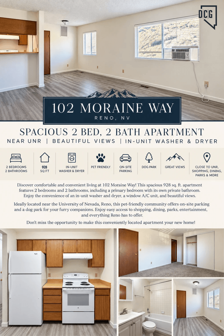 Reno Apartment: 102 Moraine Way