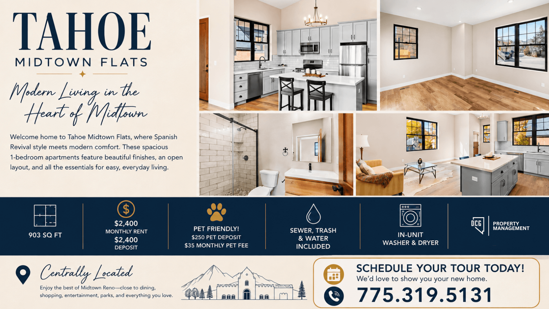 Reno Apartment: 734 Tahoe Street