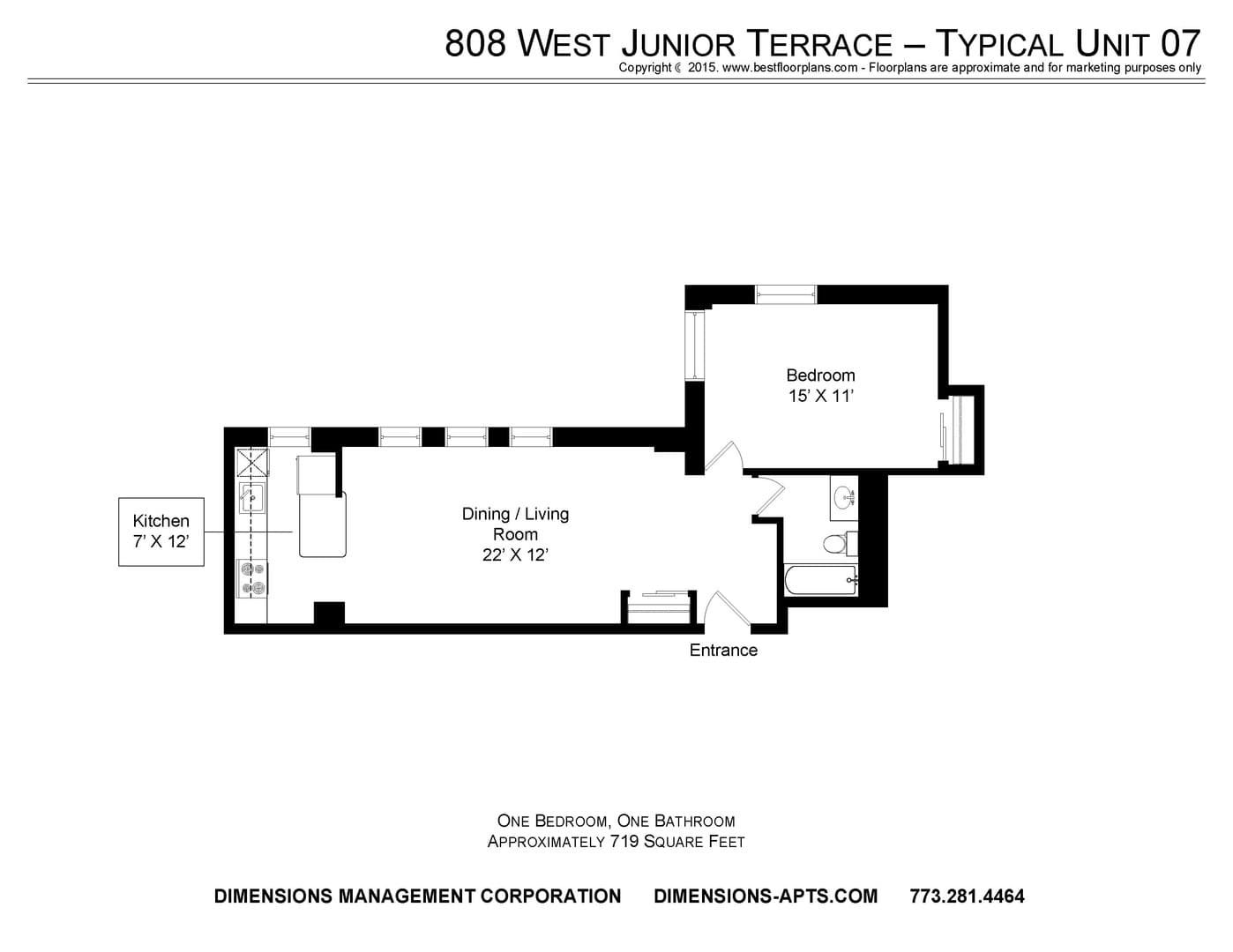 Chicago Apartment: 808 -12 W. Junior Terrace