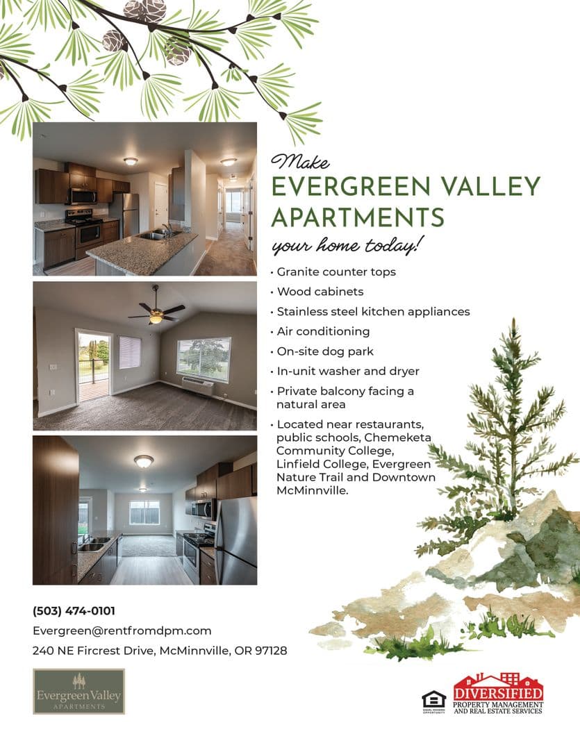 McMinnville Apartment: 240 NE Fircrest Drive #105