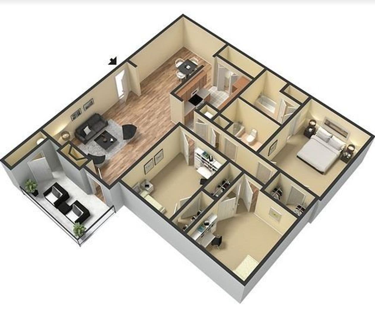 Jackson Apartment: 51 Northtown Drive