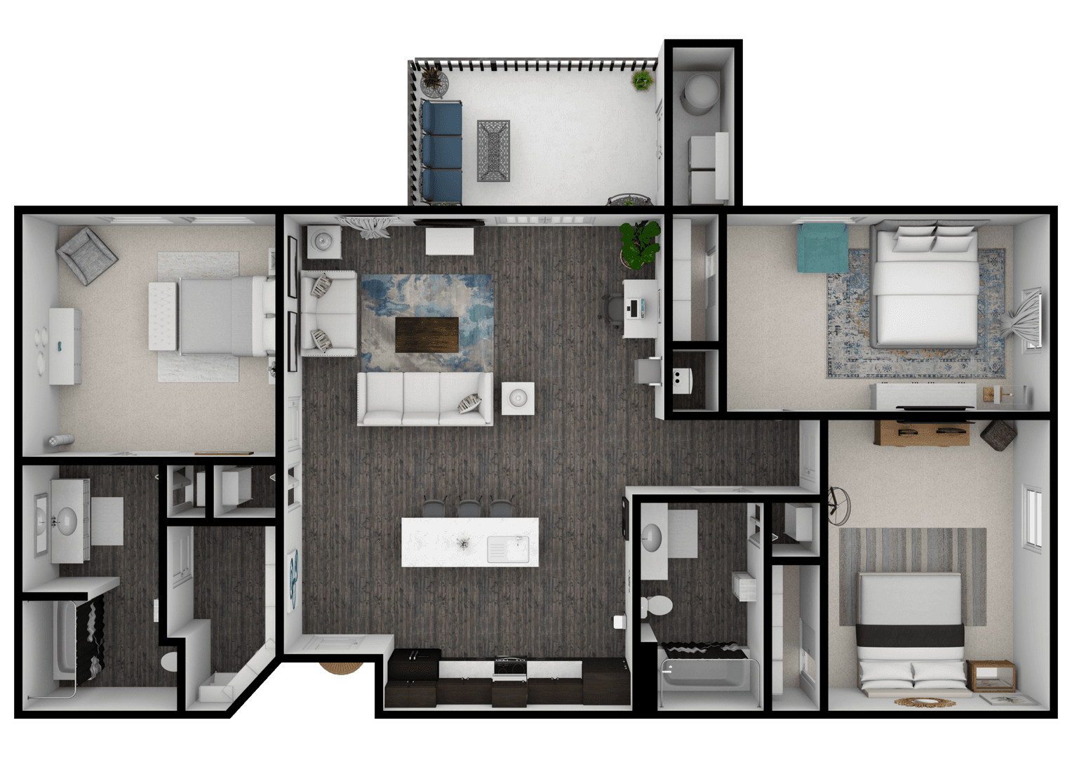 Memphis Apartment: 7885 Silver Spur Circle North
