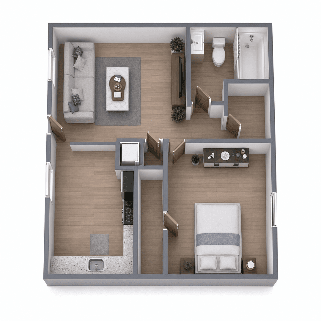 Forest Park Apartment: 1466 Rock Cut Road