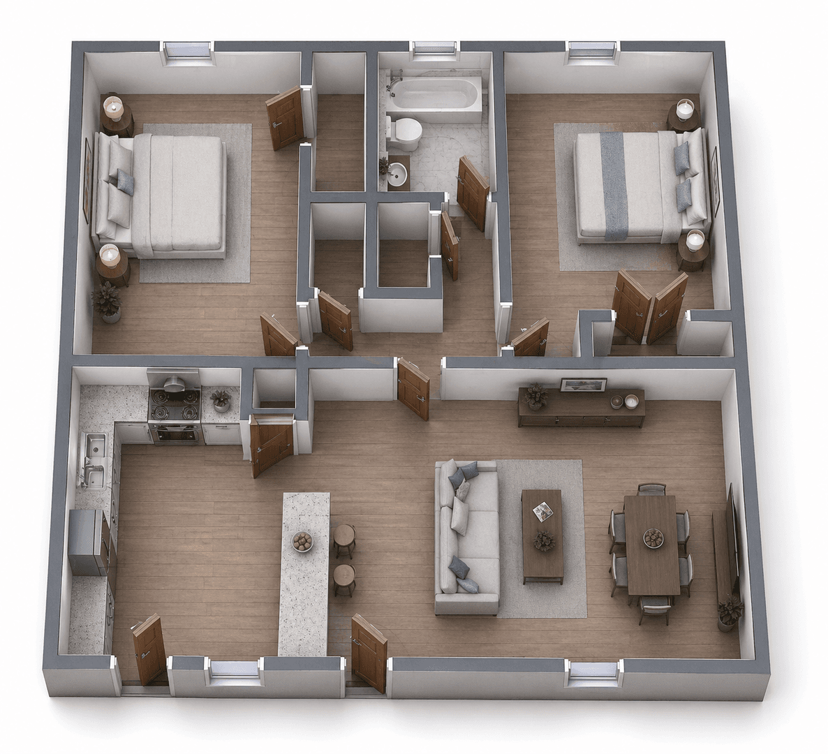 Forest Park Apartment: 1466 Rock Cut Road
