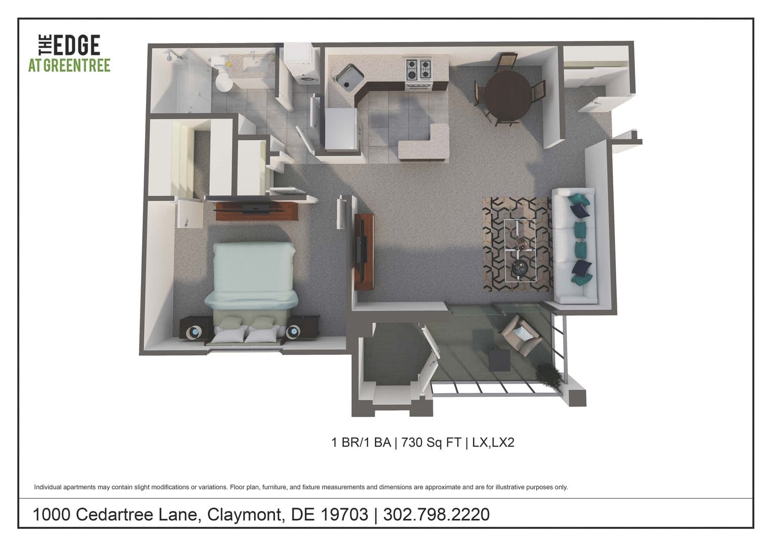 Claymont Apartment: 1000 Cedartree Ln