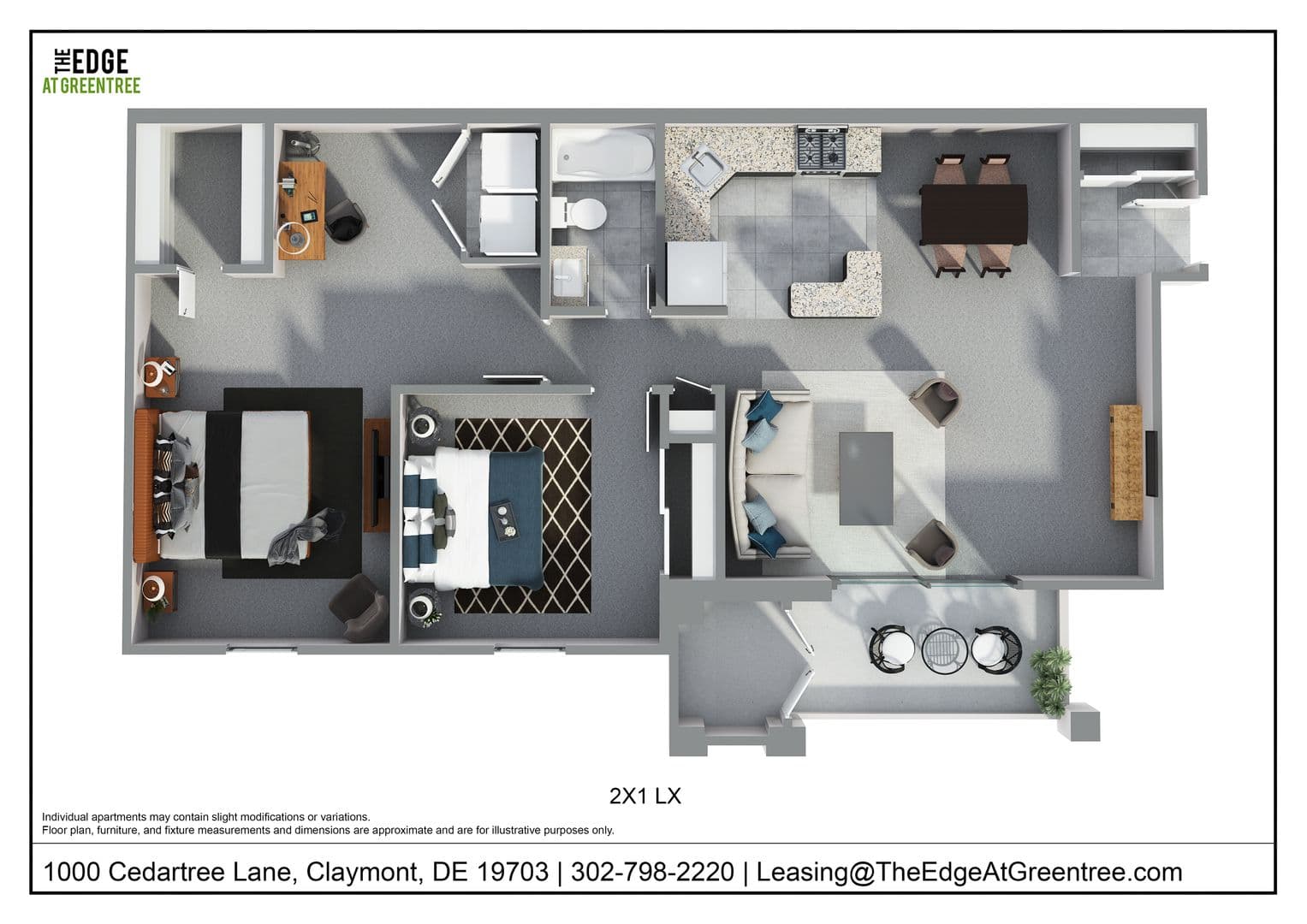 Claymont Apartment: 1000 Cedartree Ln