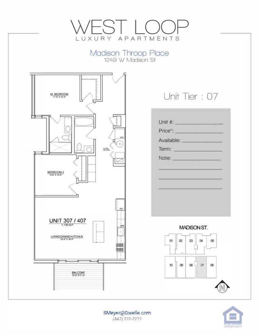 Chicago Apartment: 1239-1259 W Madison St.