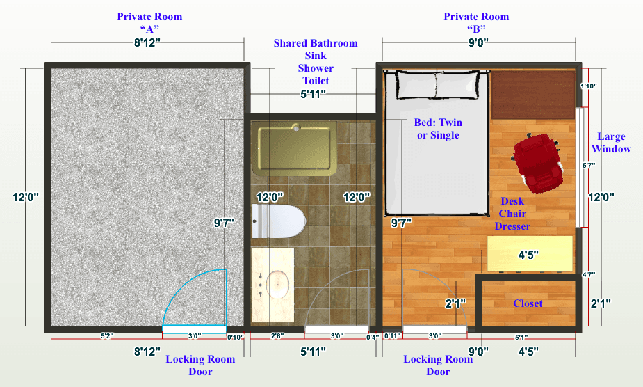 Seattle Apartment: 4245 8th Ave NE #B
