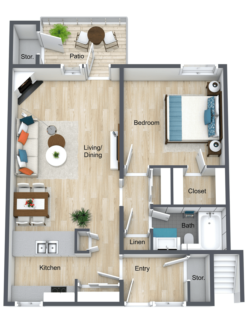 Stockton Apartment: 1540 Mosaic Way