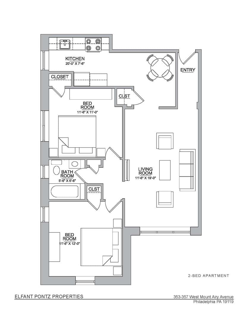 Philadelphia Apartment: 353-357 West Mt. Airy Avenue