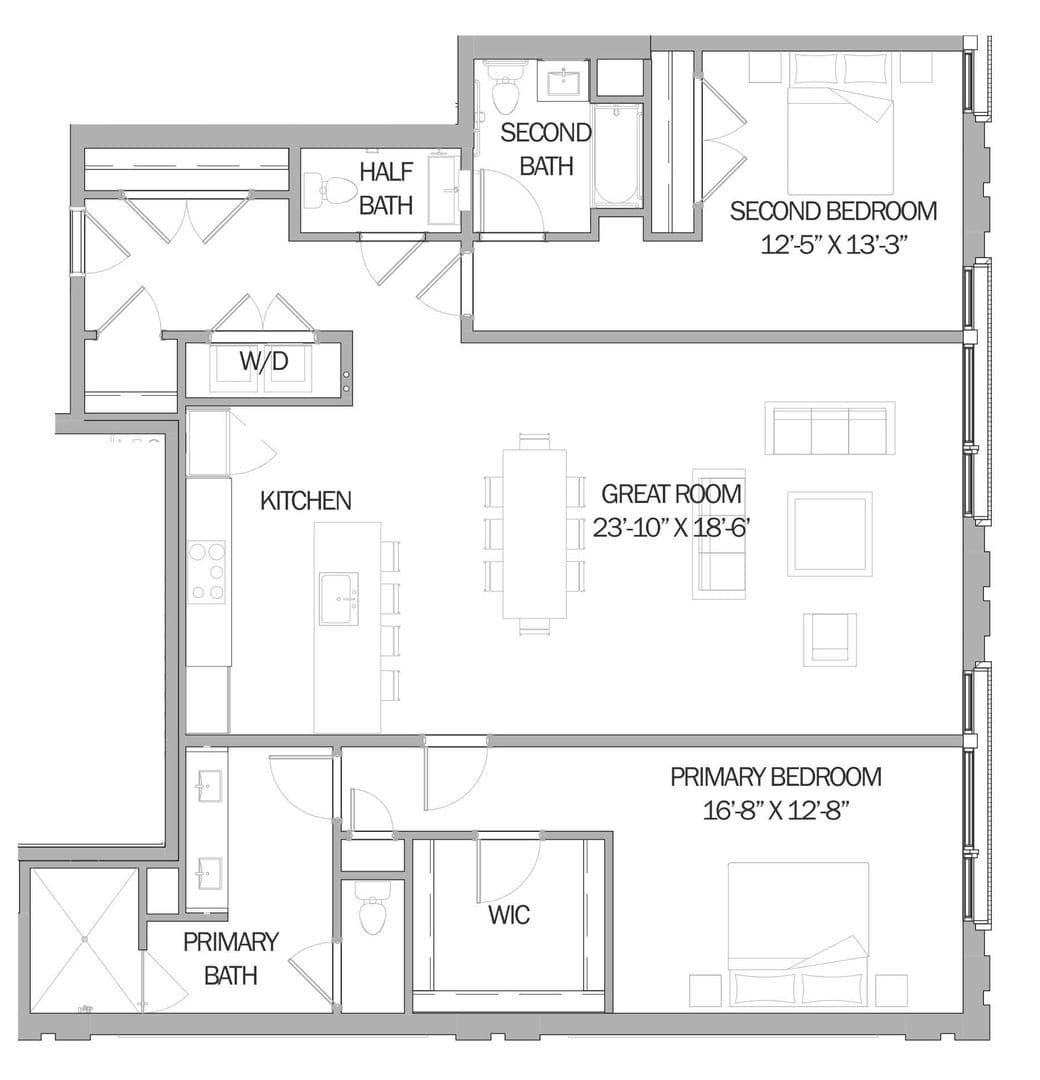 Larchmont Apartment: 110 Chatsworth Ave