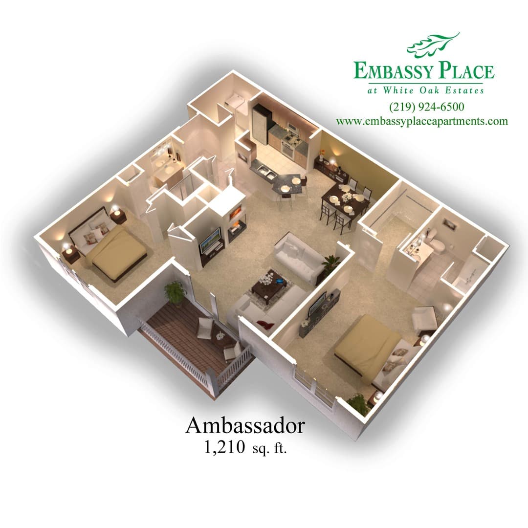 Highland Apartment: 2219 Teakwood Circle