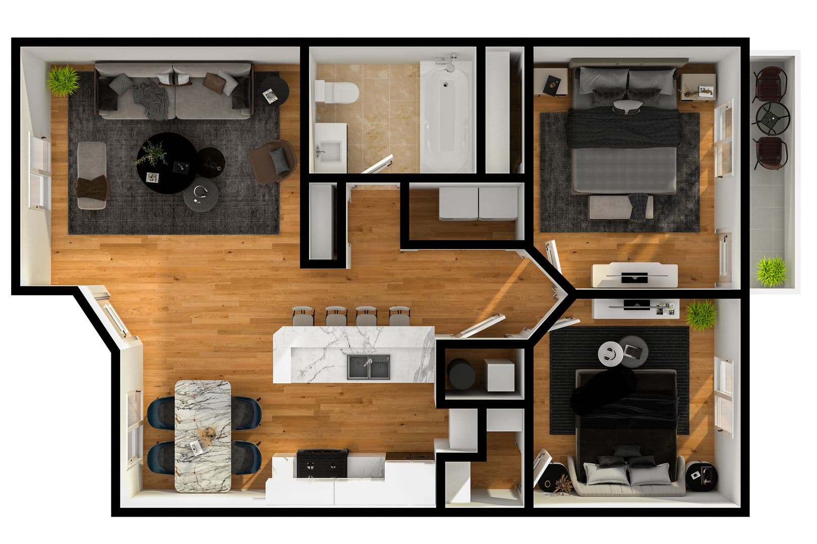 Lawrence Apartment: 1100-1311 George Court