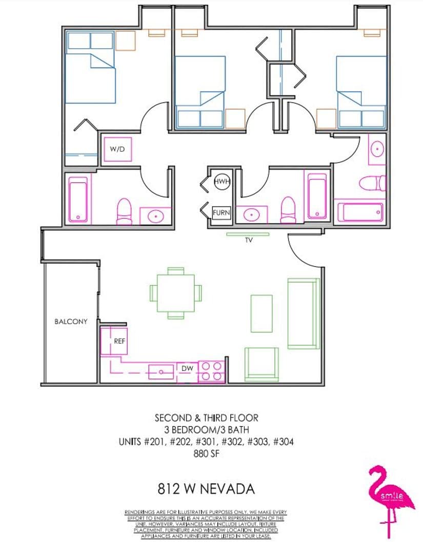 Urbana Apartment: 812 W Nevada Street