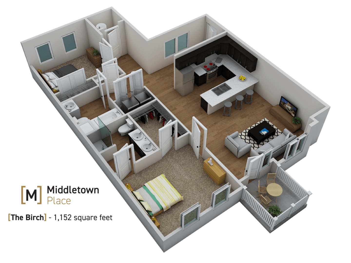 Mahomet Apartment: 1202 Churchill Rd