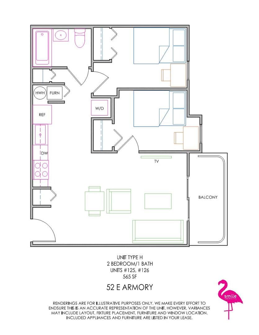 Champaign Apartment: 52 E Armory