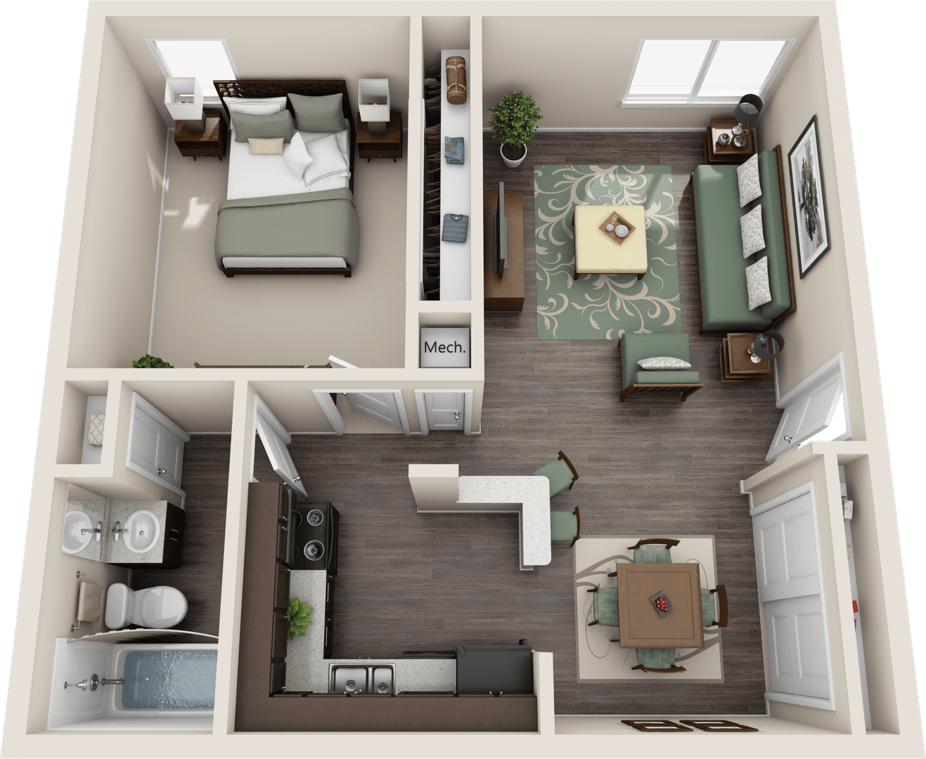 Indianapolis Apartment: 5005 Lily Lane