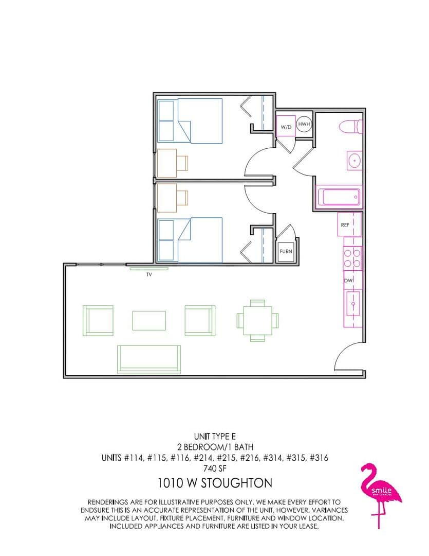 Urbana Apartment: 1010 W Stoughton