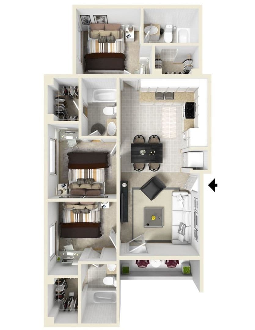 Savoy Apartment: 117 Sterling Ct
