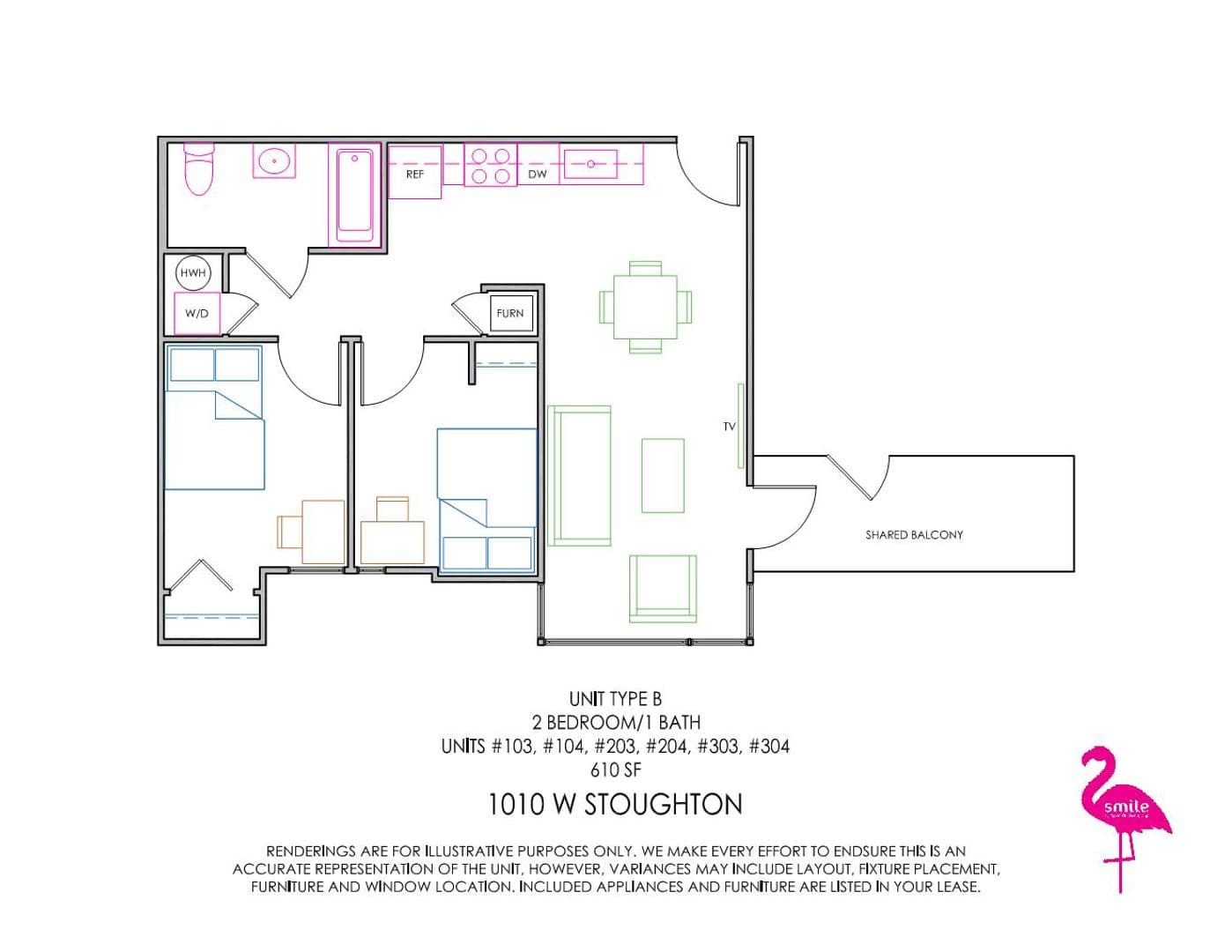 Urbana Apartment: 1010 W Stoughton