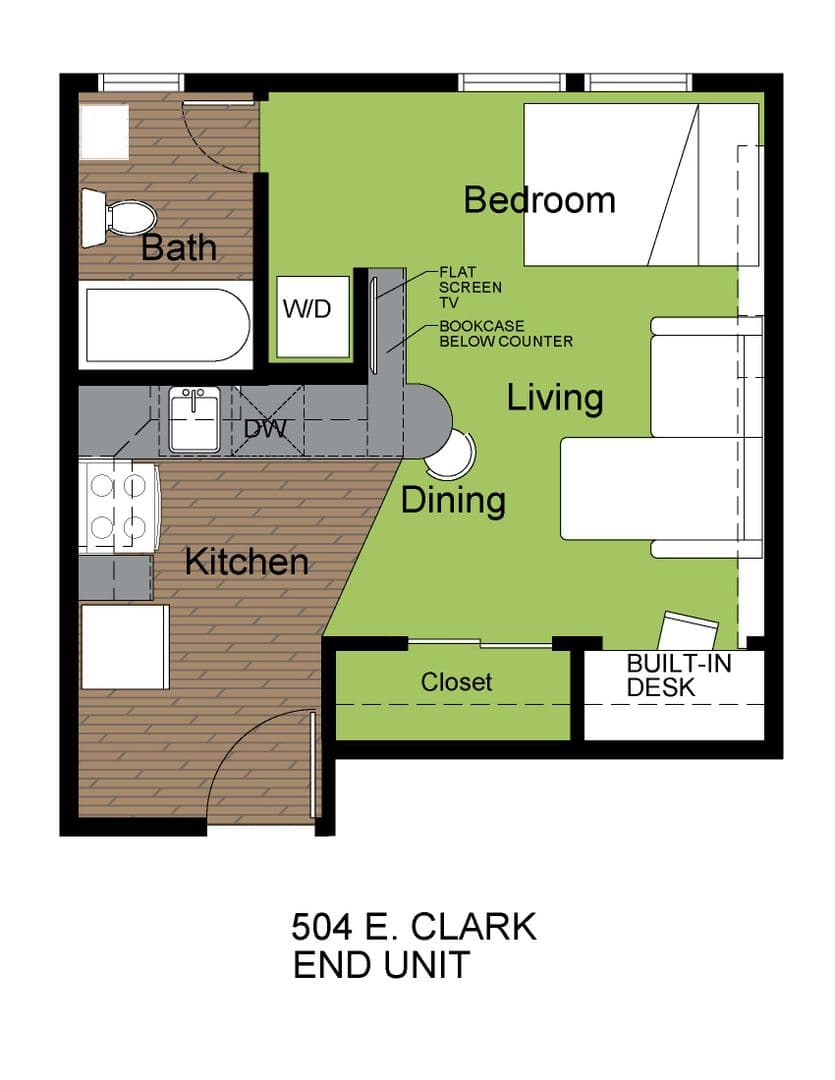 Champaign Apartment: 504 E Clark