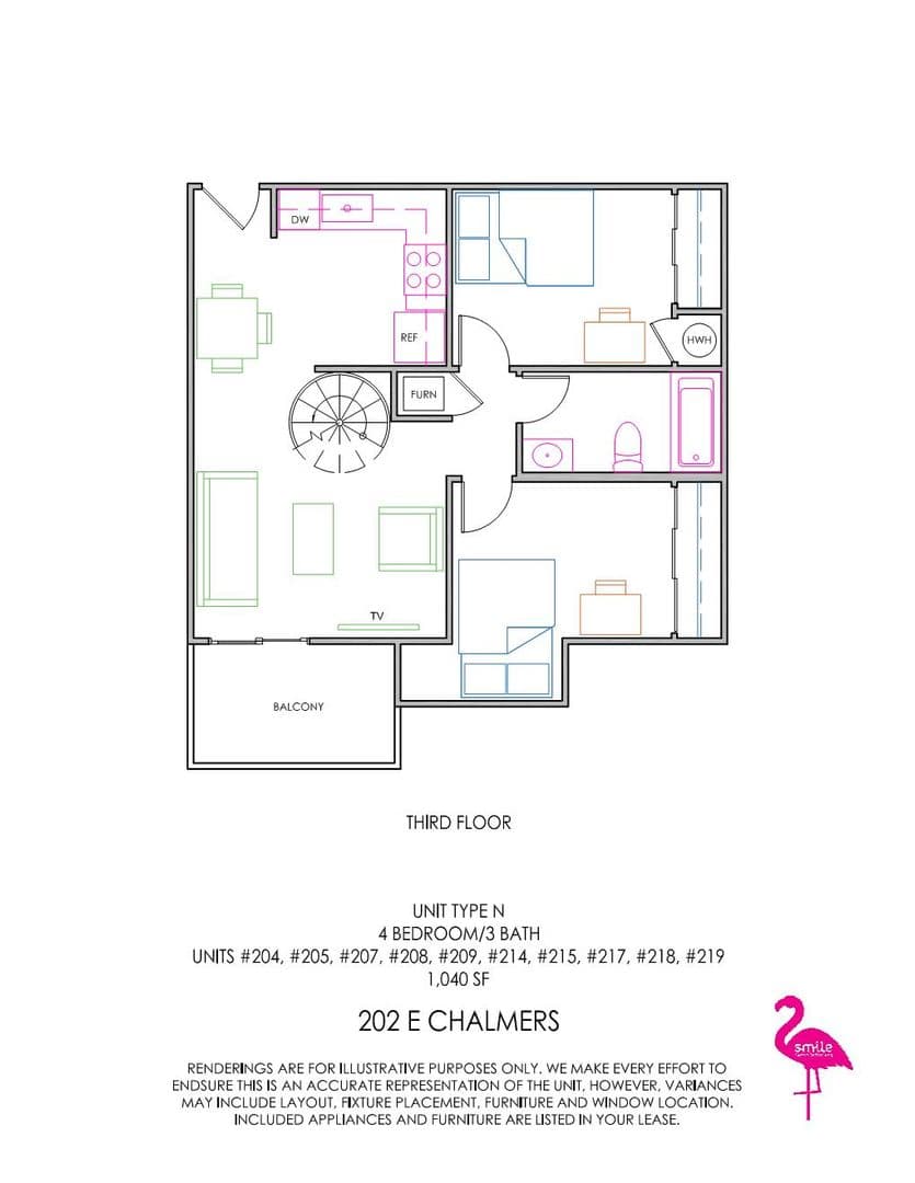 Champaign Apartment: 202 E Chalmers St